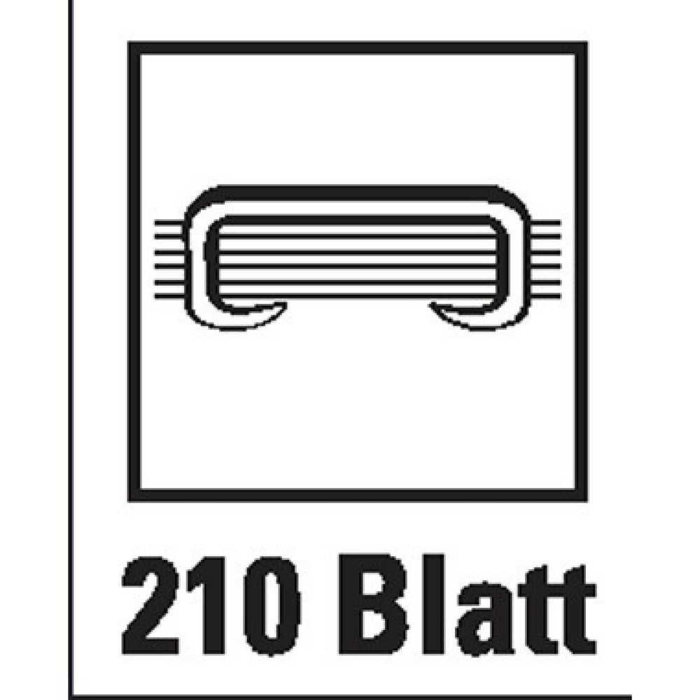 Produktabbildung Nr. 3: RAPESCO Heftgerät ECO HD-210 Extra Heavy Duty 1551 schwarz