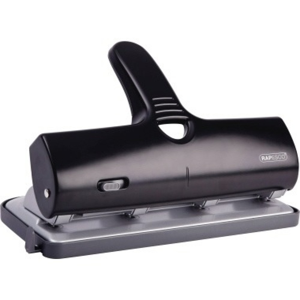 Produktabbildung: RAPESCO Doppellocher ALU-40 1293 40Blatt 4fach-Lochung schwarz