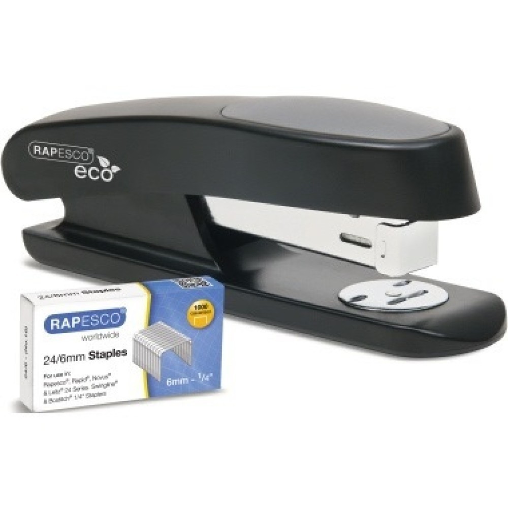 Produktabbildung: RAPESCO Heftgerät ECO Sting Ray 1482 20Blatt schwarz +Heftklammern