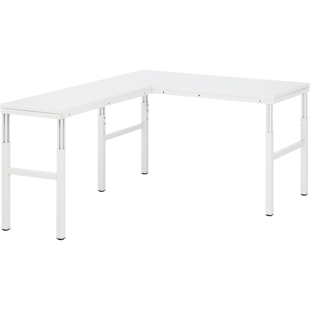 RAU Arbeitstisch Serie E, HxBxT 650-1.000 x 1.800 x 500 mm, Arbeitsplatte Melamin-Belag Produktabbildung Nr. 4: RAU Arbeitstisch Serie E, HxBxT 650-1.000 x 1.800 x 500 mm, Arbeitsplatte Melamin-Belag