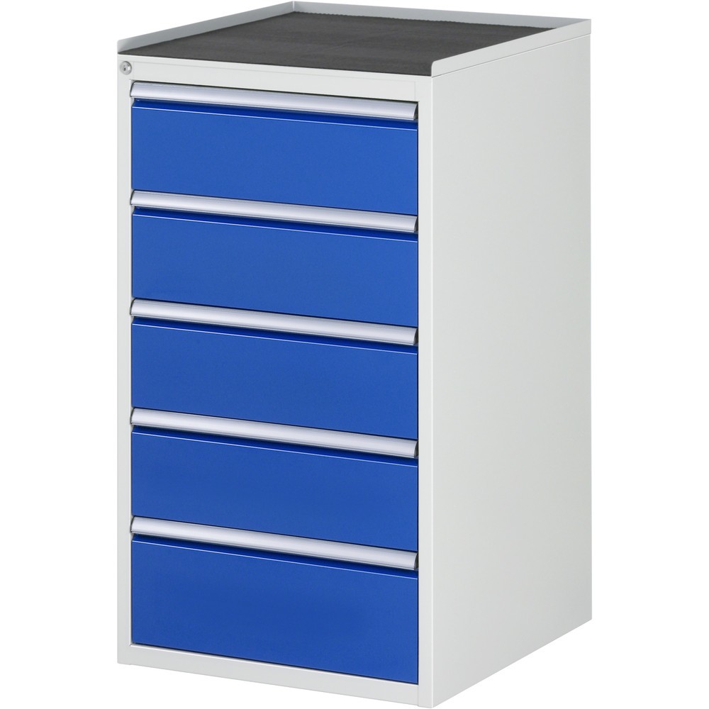 Illustration du produit: RAU Armoire à tiroirs série 7000, HxlxP 1 035 x 580 x 650 mm, avec 5 tiroirs taille L, face supérieure en métal