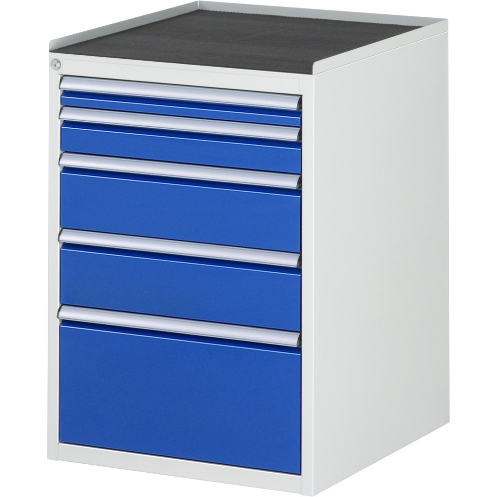 Illustration du produit: RAU Armoire à tiroirs série 7000, HxlxP 825 x 580 x 650 mm, avec 5 tiroirs taille L, face supérieure en métal