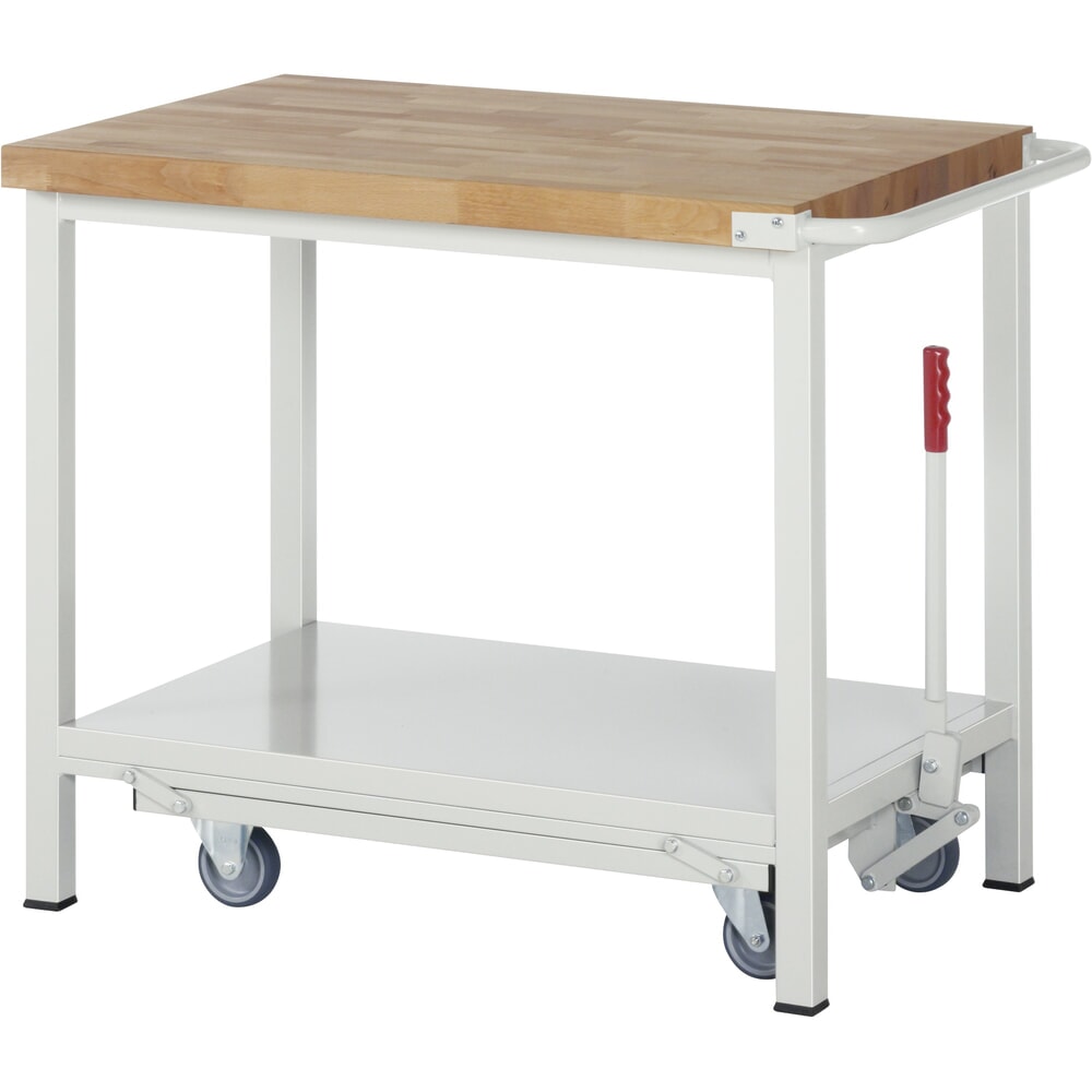 Immagine del prodotto: RAU Banco da lavoro con carrello Serie 8000, HxLxP 880 x 1.000 x 700 mm, con piano di appoggio