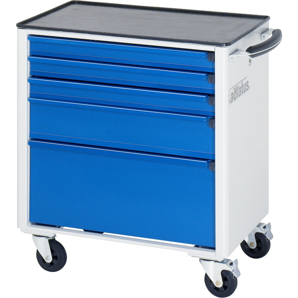 N° de l'image du produit 2 : RAU Chariot pour outils série adlatus 700, HxLxP 790 x 700 x 510 mm, 5 tiroirs 3 x 65, 1 x 130, 1 x 260 mm, Plan de travail en métal