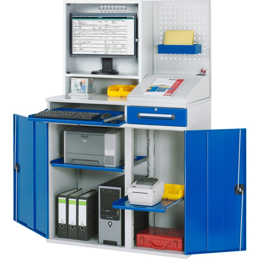 Produktabbildung Nr. 1: RAU Computer-Arbeitsplatz mit Monitorgehäuse, stationär