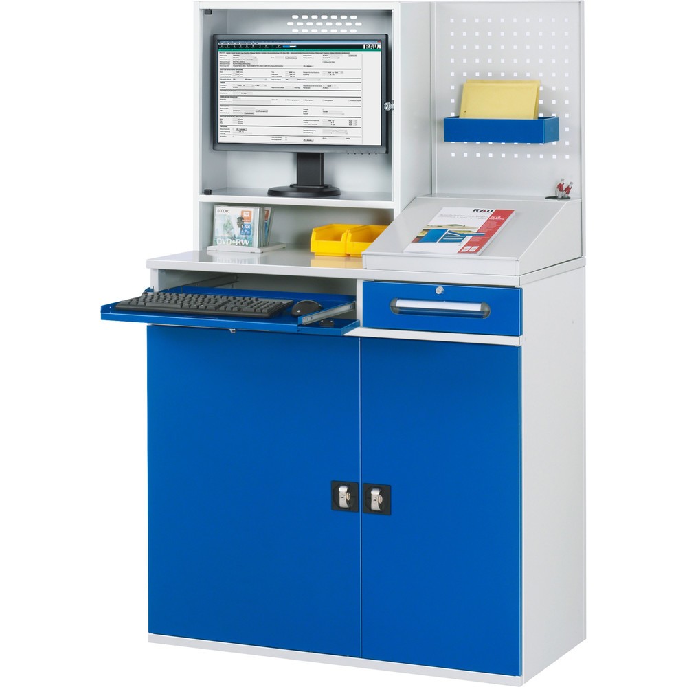 Produktabbildung Nr. 2: RAU Computer-Arbeitsplatz mit Monitorgehäuse, stationär