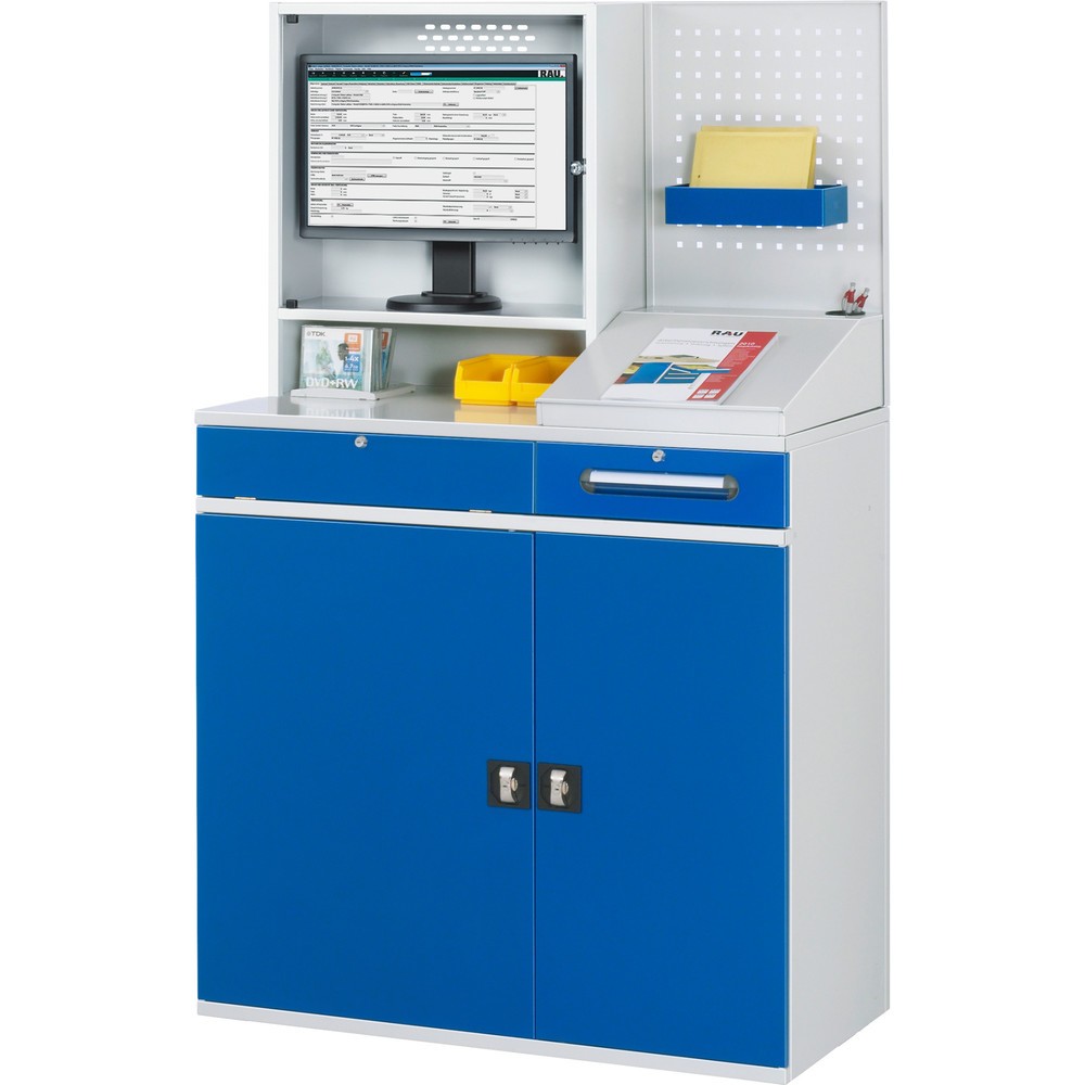 Produktabbildung Nr. 3: RAU Computer-Arbeitsplatz mit Monitorgehäuse, stationär