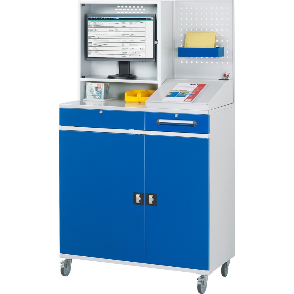Produktabbildung Nr. 3: RAU Computer-Arbeitsplatz mit Monitorgehäuse, mobil