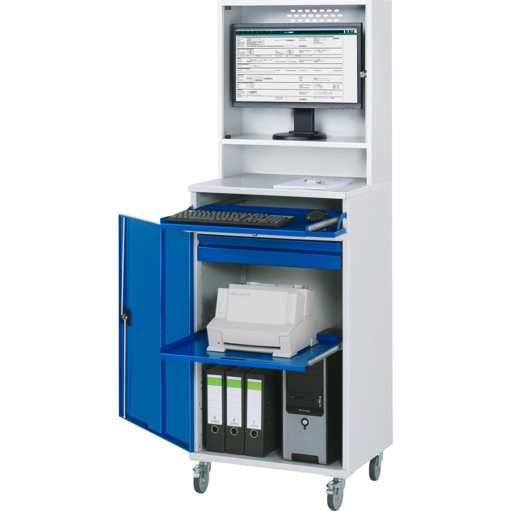 Produktabbildung Nr. 1: RAU Computer-Arbeitsplatz mit Monitorgehäuse, mobil