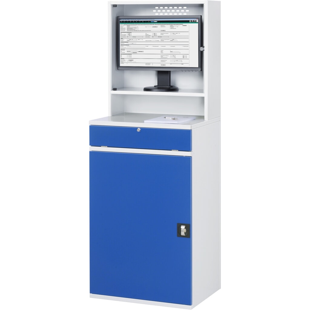 Produktabbildung Nr. 3: RAU Computer-Arbeitsplatz mit Monitorgehäuse, stationär