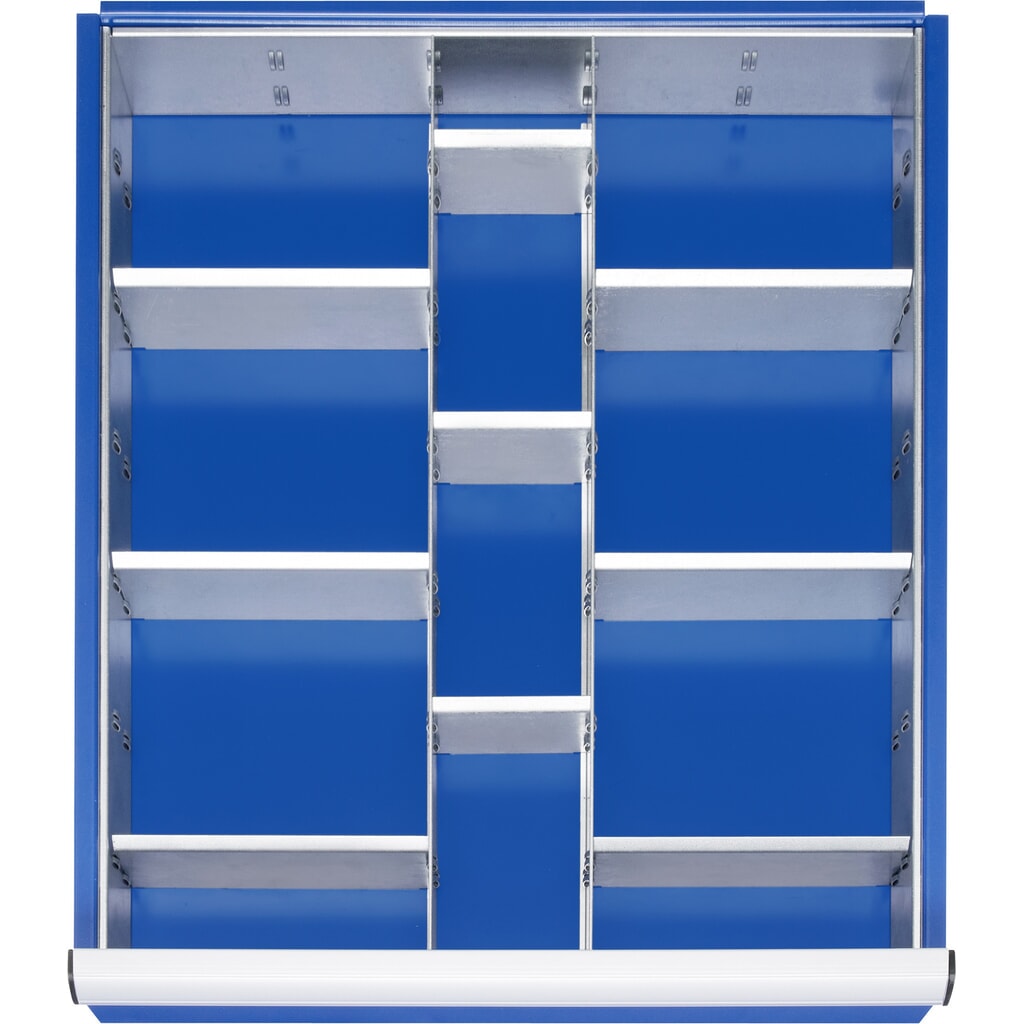 RAU Einteilungsset für Schublade, HxBxT 150 x 490 x 560 mm, mit 4-tlg. Rasterleisten-Set, Größe L für Fronthöhe 180-360 mm Produktabbildung: RAU Einteilungsset für Schublade, HxBxT 150 x 490 x 560 mm, mit 4-tlg. Rasterleisten-Set, Größe L für Fronthöhe 180-360 mm