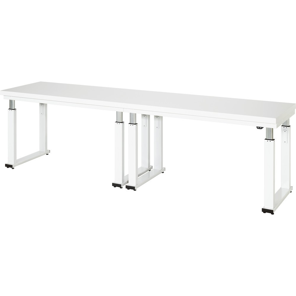 Produktabbildung Nr. 1: RAU elektrisch Höhenverstellbare Werkbank Serie adlatus 600, HxBxT 740-1.140 x 3.000 x 700 mm, Arbeitsplatte Hartlaminat