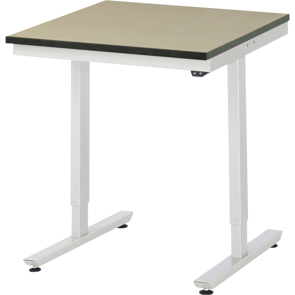 RAU elektrisch höhenverstellbarer Werktisch Serie adlatus 150, HxBxT 720-1.120 x 750 x 800 mm, MDF Arbeitsplatte Produktabbildung: RAU elektrisch höhenverstellbarer Werktisch Serie adlatus 150, HxBxT 720-1.120 x 750 x 800 mm, MDF Arbeitsplatte