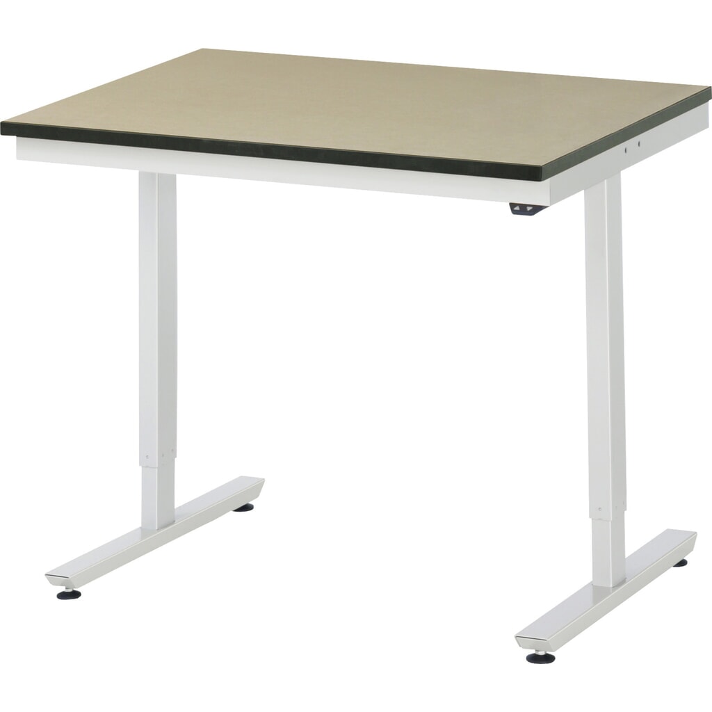 RAU elektrisch höhenverstellbarer Werktisch Serie adlatus 150, HxBxT 720-1.120 x 1.000 x 800 mm, MDF Arbeitsplatte Produktabbildung: RAU elektrisch höhenverstellbarer Werktisch Serie adlatus 150, HxBxT 720-1.120 x 1.000 x 800 mm, MDF Arbeitsplatte