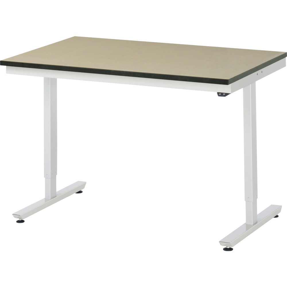 Produktabbildung Nr. 1: RAU elektrisch höhenverstellbarer Werktisch Serie adlatus 150, HxBxT 720-1.120 x 1.250 x 800 mm, MDF Arbeitsplatte