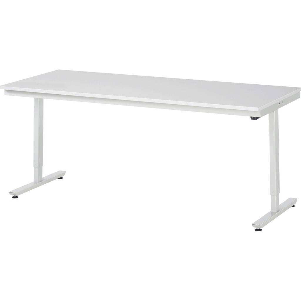 Produktabbildung: RAU elektrisch höhenverstellbarer Werktisch Serie adlatus 150, HxBxT 720-1.120 x 2.000 x 800 mm, Arbeitsplatte EGB-Melamin-Belag