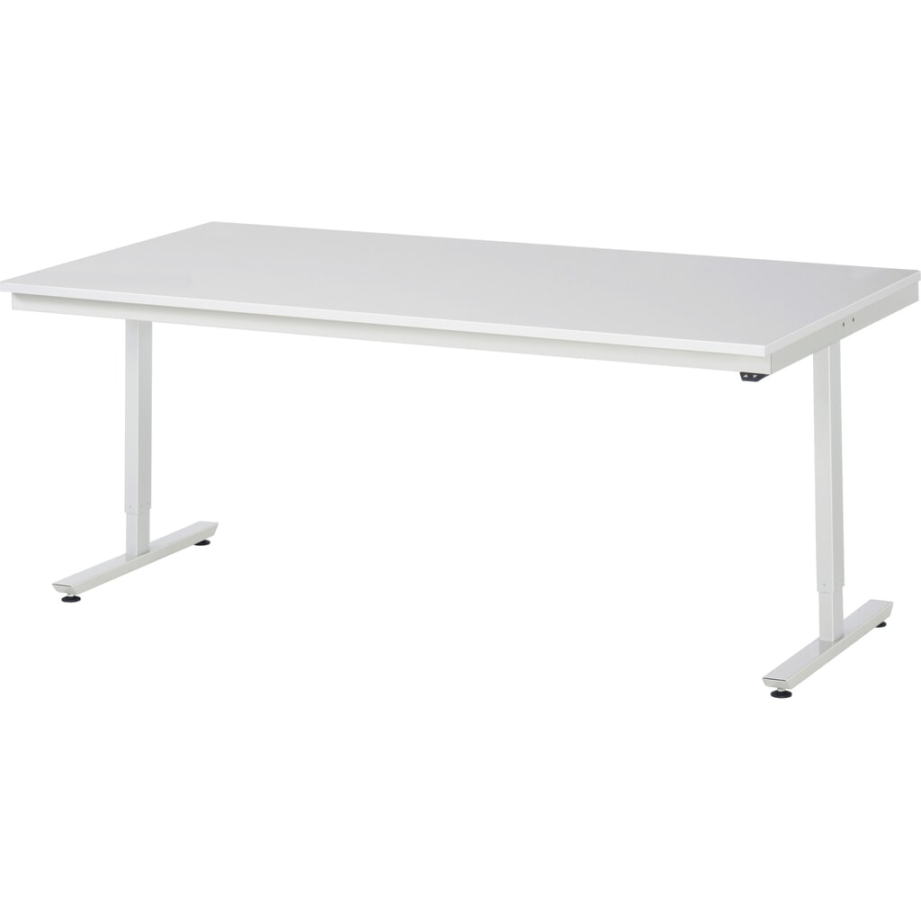 Produktabbildung: RAU elektrisch höhenverstellbarer Werktisch Serie adlatus 150, HxBxT 720-1.120 x 2.000 x 1.000 mm, Arbeitsplatte EGB-Melamin-Belag