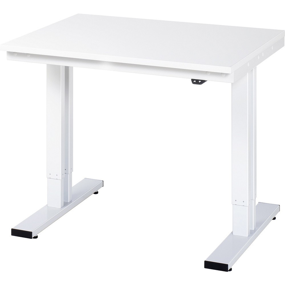 Product afbeelding: RAU elektrisch in hoogte verstelbare werktafel serie adlatus 300, h x b x d 720-1.120 x 1.000 x 800 mm, werkblad met melamineharscoating