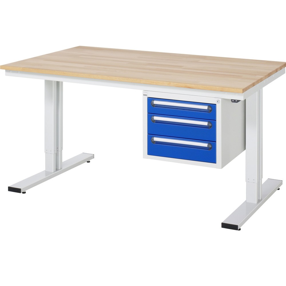 Productafbeelding nr. 8: RAU elektrisch in hoogte verstelbare werktafel serie adlatus 300, h x b x d 720-1.120 x 1.000 x 800 mm, werkblad met linoleum-/Universal-laag