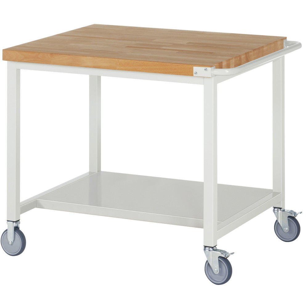 Illustration du produit: RAU Établi mobile série 8000, HxlxP 880 x 1 000 x 900 mm, tablette inférieure
