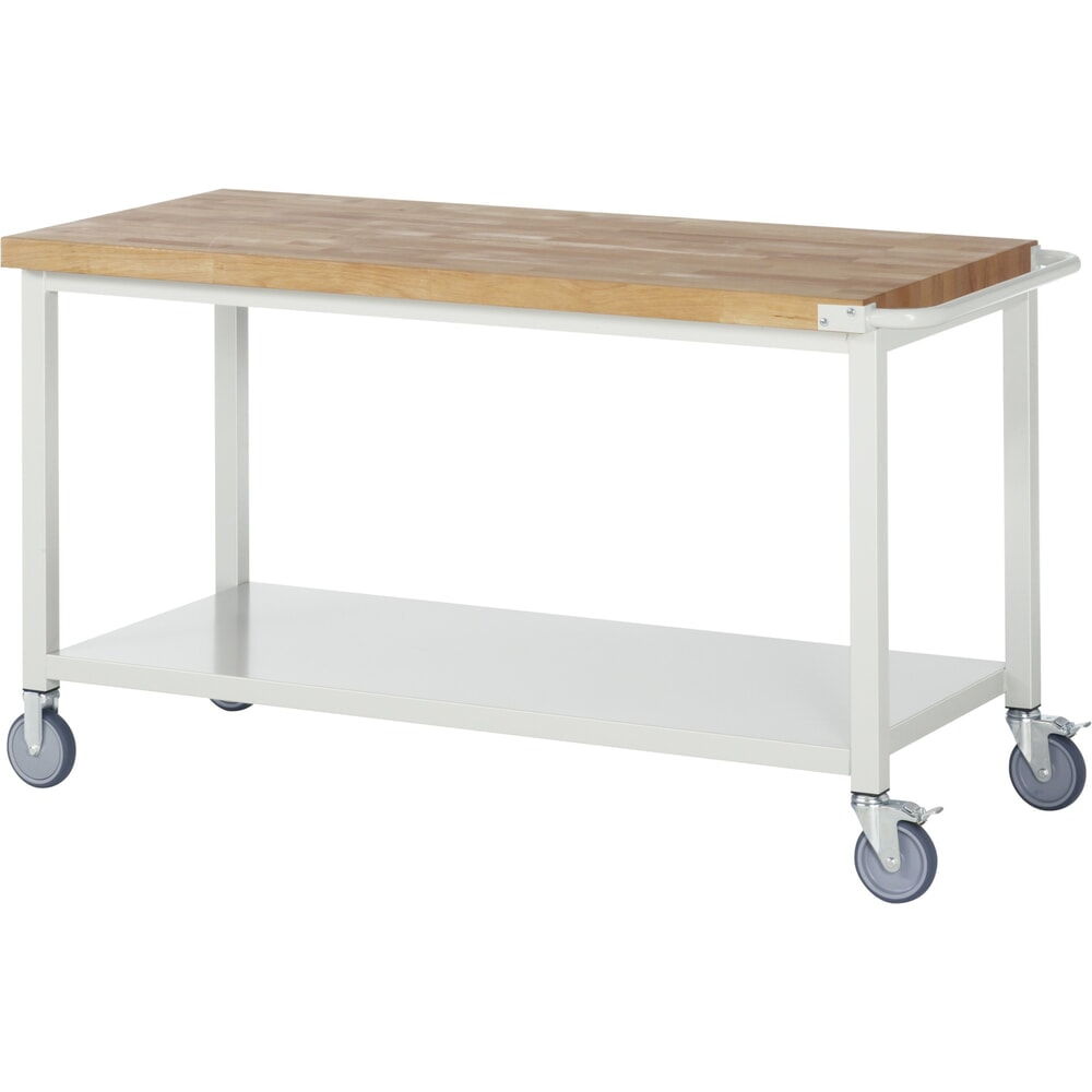Illustration du produit: RAU Établi mobile série 8000, HxlxP 880-1 080 x 1 500 x 700 mm, 1 tablette, profondeur 650 mm