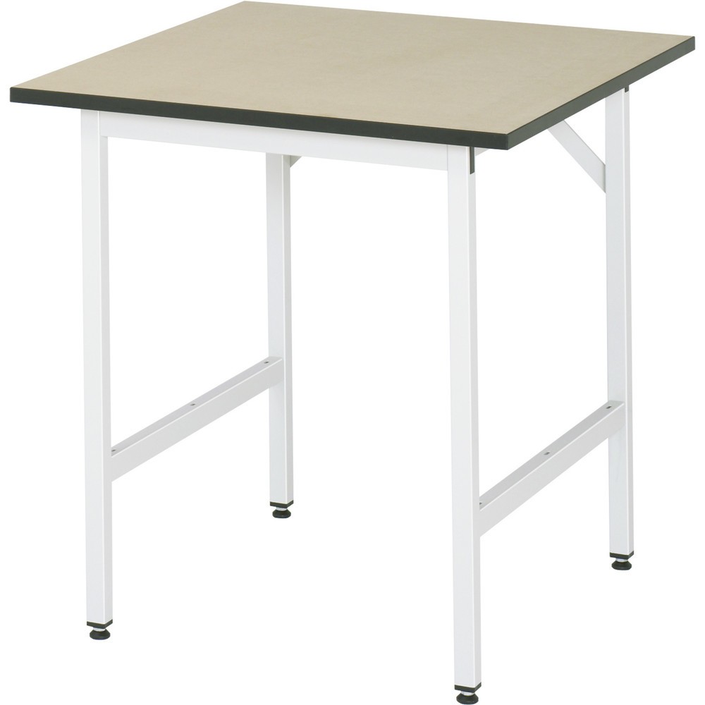 Illustration du produit: RAU Établi réglable en hauteur série JERRY, HxlxP 800-850 x 750 x 800 mm, Plan de travail en MDF