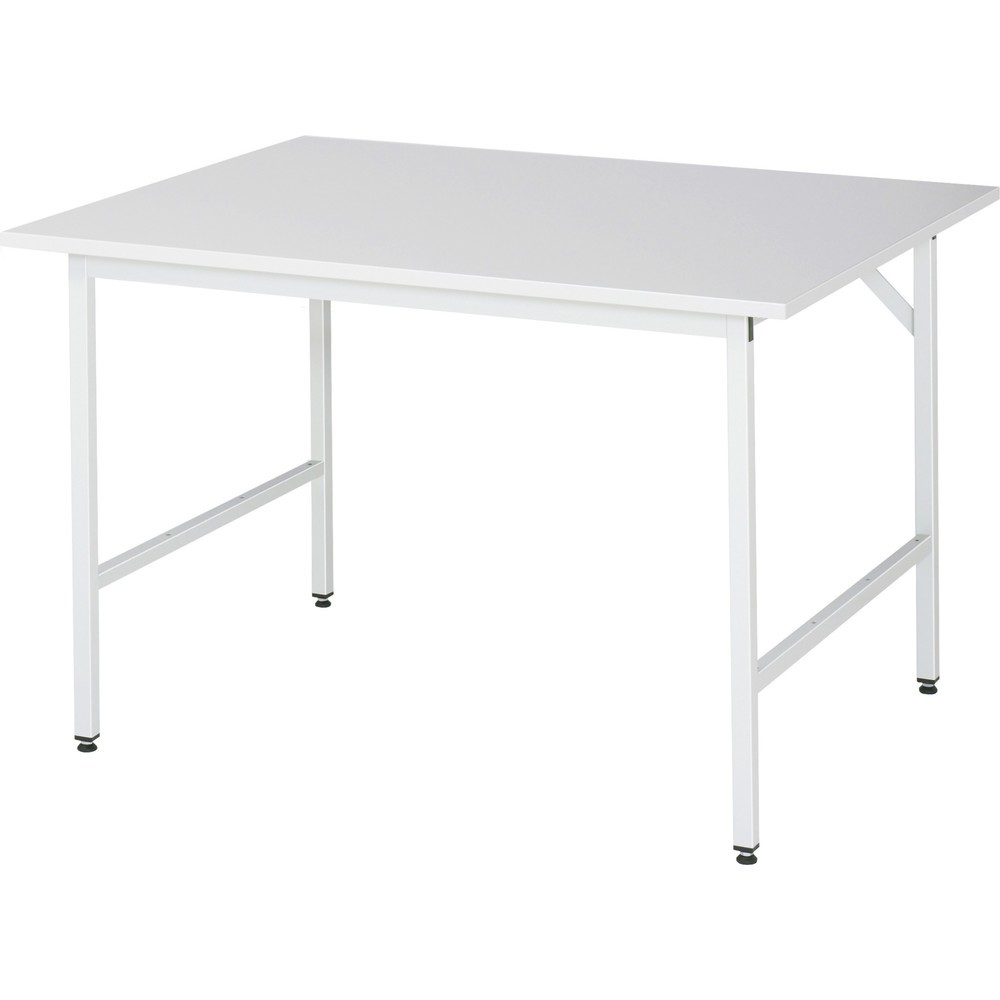 Illustration du produit: RAU Établi réglable en hauteur série JERRY, HxlxP 800-850 x 1 250 x 1 000 mm, Plan de travail avec revêtement en mélamine
