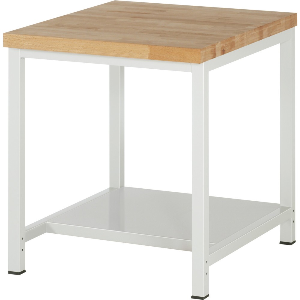 Illustration du produit: RAU Établi lourd série 8000, 1 tablette profondeur 650 mm, HxlxP 840-1 040 x 750 x 900 mm