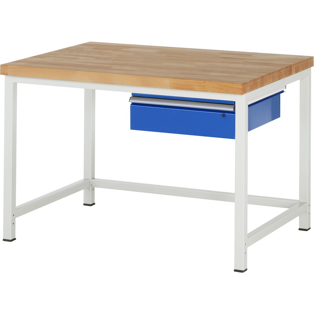 Illustration du produit: RAU Établi série 8000, HxlxP 840-1 040 x 1 250 x 900 mm, 1 tiroir
