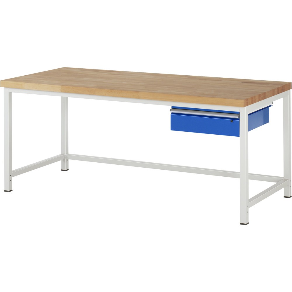Illustration du produit: RAU Établi série 8000, HxlxP 840-1 040 x 2 000 x 900 mm, 1 tiroir
