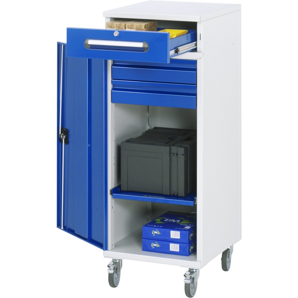Produktabbildung Nr. 1: RAU mobiles Stehpult, HxBxT 1.185 x 450 x 520 mm, Schubladen 2 x 80, 1 x 120 mm