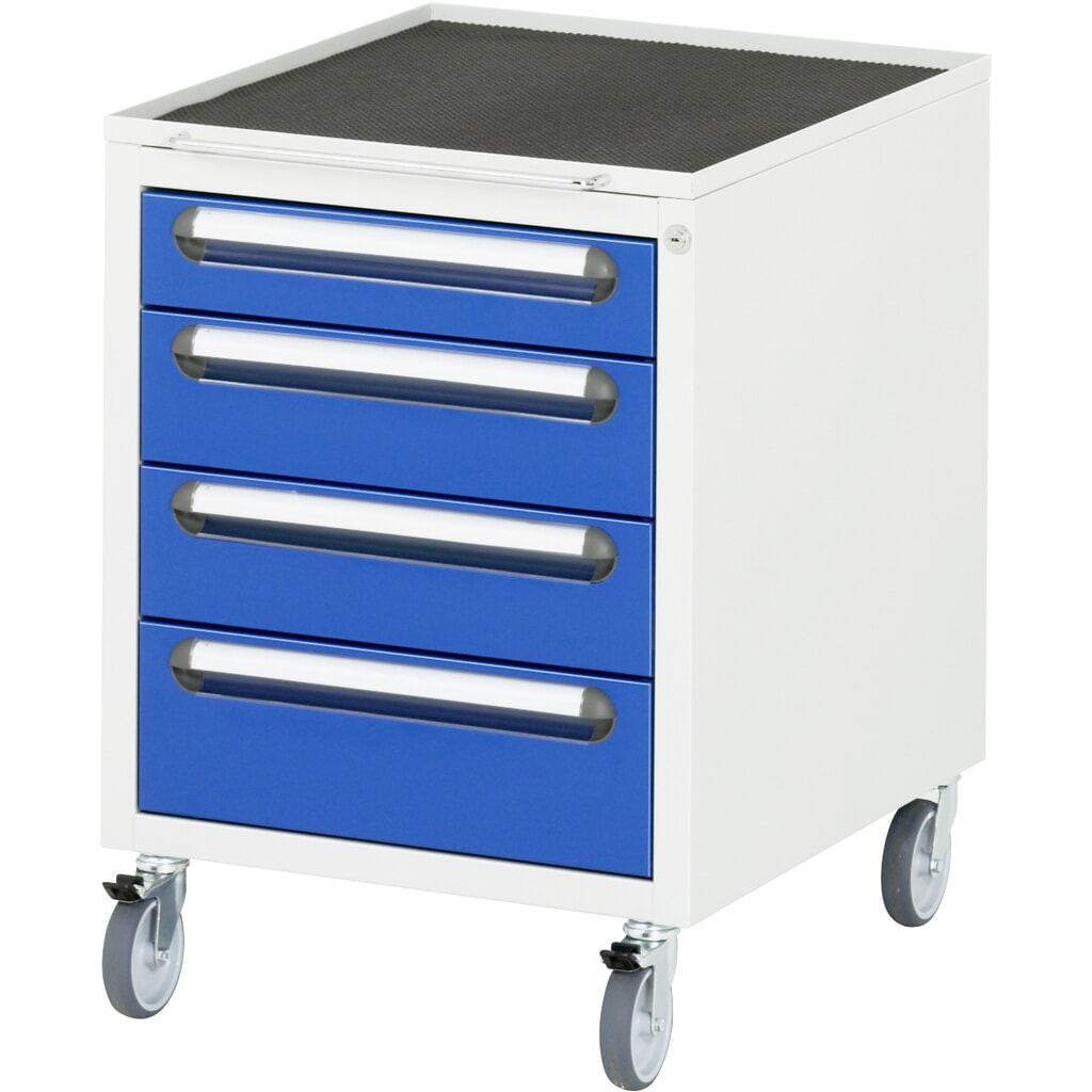 RAU Roll-Container, HxBxT 690 x 480 x 600 mm, mit 4 Schubladen Produktabbildung: RAU Roll-Container, HxBxT 690 x 480 x 600 mm, mit 4 Schubladen