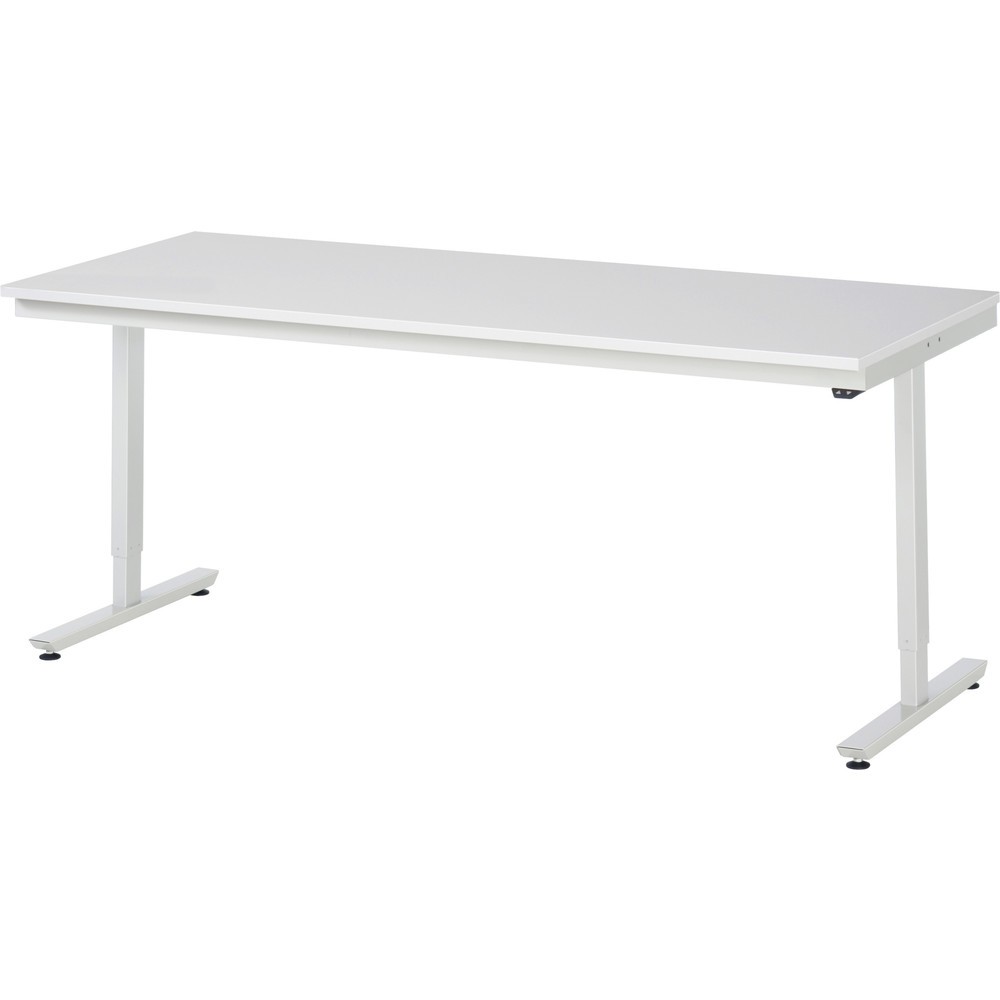 Illustration du produit: RAU Table de travail à réglage électrique de la hauteur Série adlatus 300, HxlxP 720-1 120 x 2 000 x 800 mm, plan de travail avec revêtement en mélamine