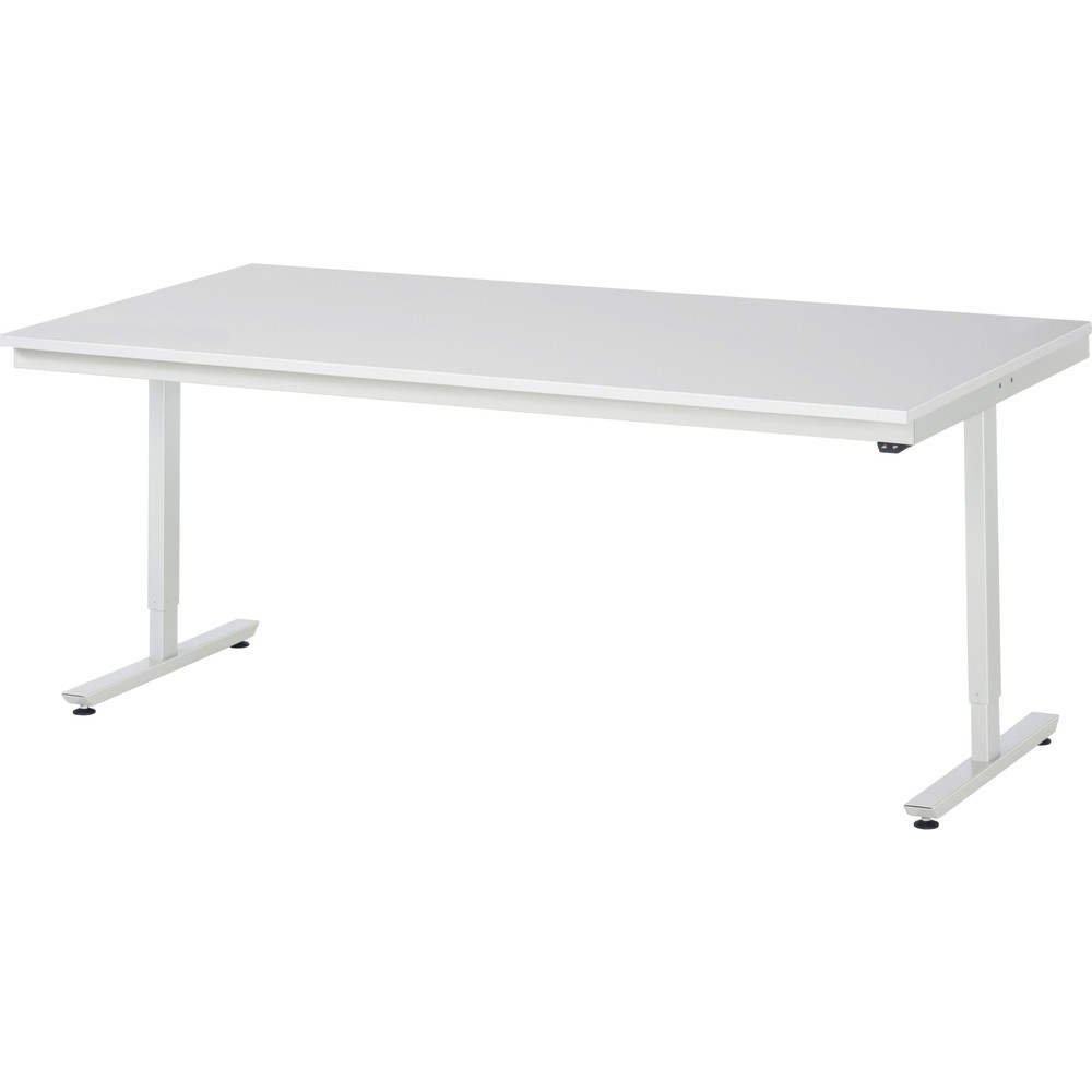 Illustration du produit: RAU Table de travail à réglage électrique de la hauteur Série adlatus 300, HxlxP 720-1 120 x 2 000 x 1 000 mm, plan de travail avec revêtement en mélamine