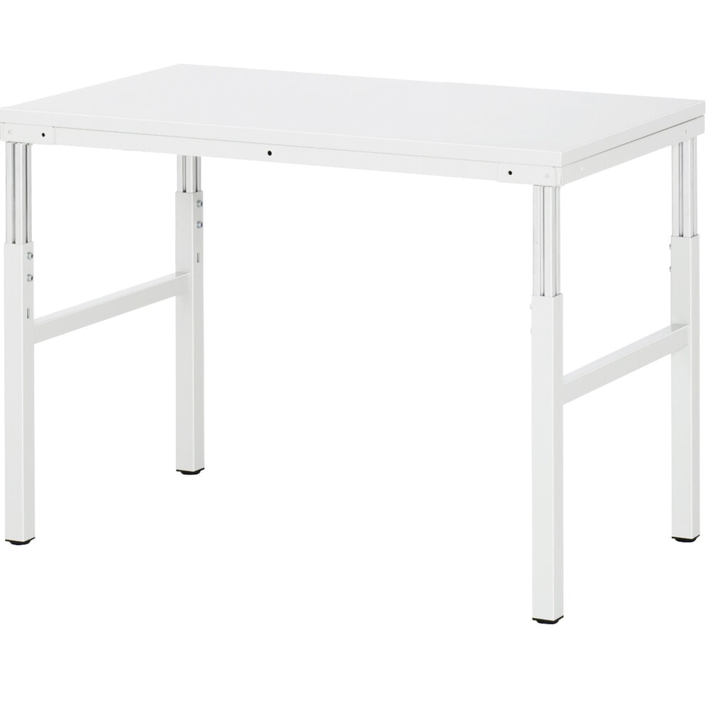 Illustration du produit: RAU Table de travail Série E, HxlxP 650-1 000 x 1 200 x 700 mm, plan de travail avec revêtement en mélamine