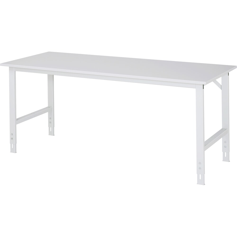 Illustration du produit: RAU Table pour poste de travail réglable en hauteur série TOM, HxlxP 760-1 080 x 2 000 x 800 mm, plan de travail mélaminé
