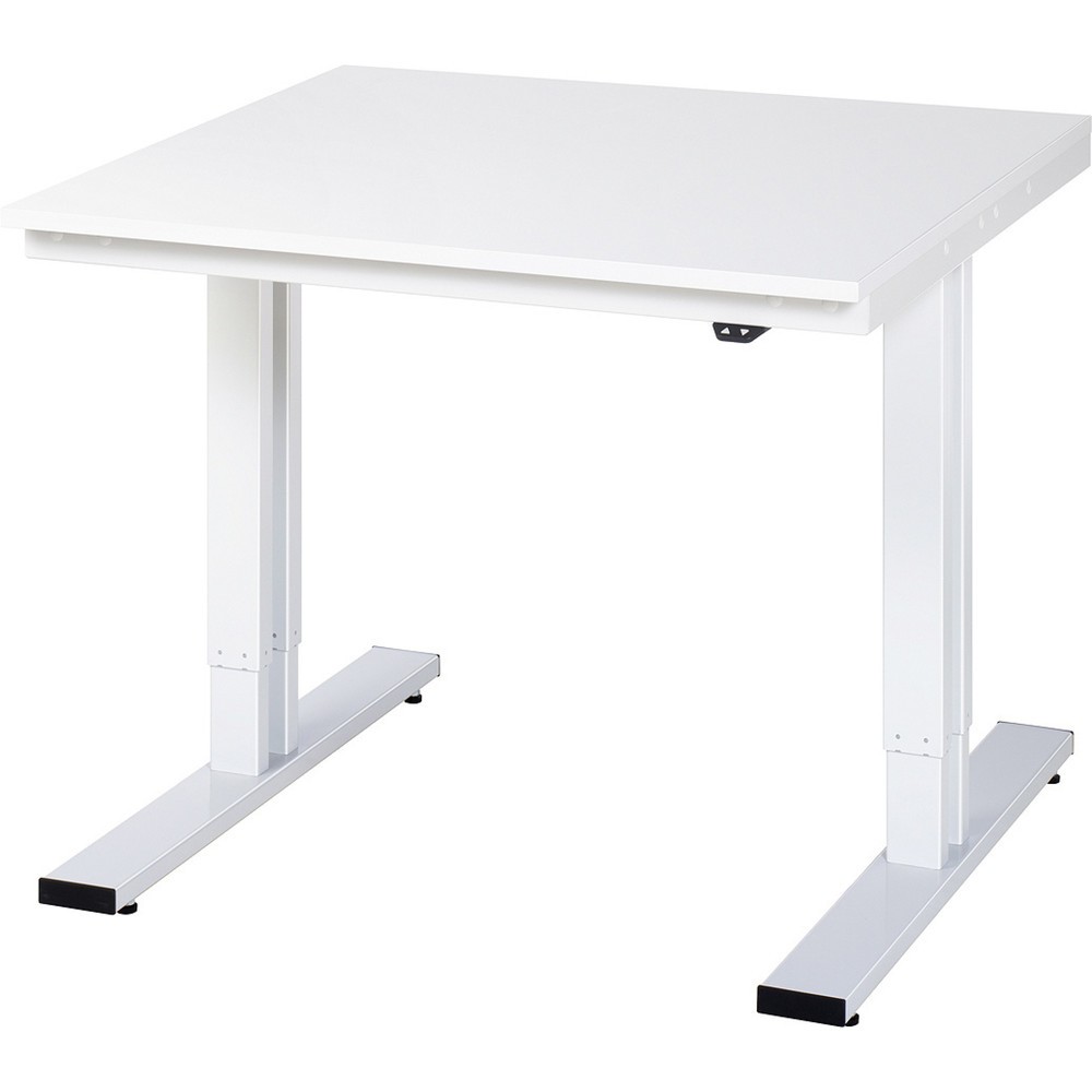 Immagine del prodotto: RAU Tavolo da lavoro regolabile in altezza elettricamente Serie adlatus 300, HxLxP 720-1.120 x 1.000 x 1.000 mm, piano di lavoro in EGB rivestito in resina melamminica