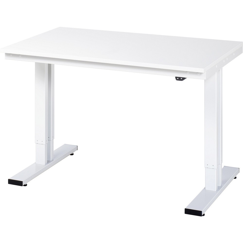 Immagine del prodotto: RAU Tavolo da lavoro regolabile in altezza elettricamente Serie adlatus 300, HxLxP 720 x 1.120 x 1.250 x 800 mm, piano di lavoro rivestito in resina melamminica