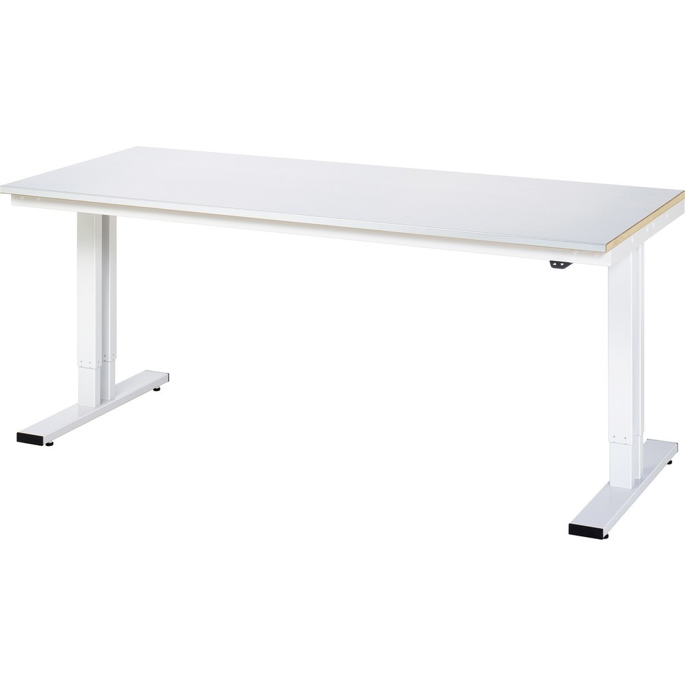 Immagine del prodotto: RAU Tavolo da lavoro regolabile in altezza elettricamente Serie adlatus 300, HxLxP 720-1.120 x 2.000 x 800 mm, piano di lavoro rivestito in lamiera d’acciaio