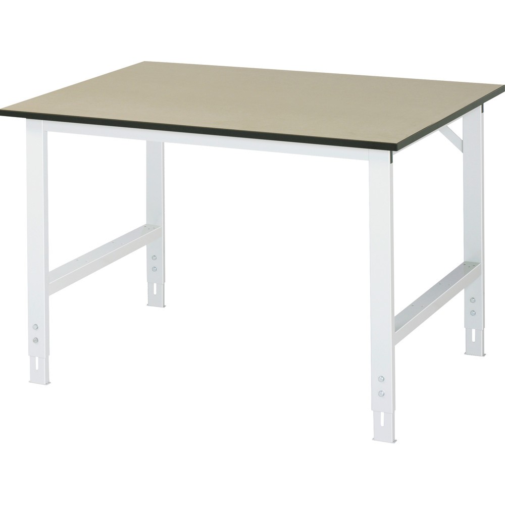 Immagine del prodotto n. 1: RAU Tavolo da lavoro regolabile in altezza Serie TOM, HxLxP 760-1.080 x 1.250 x 1.000 mm, piano di lavoro in MDF