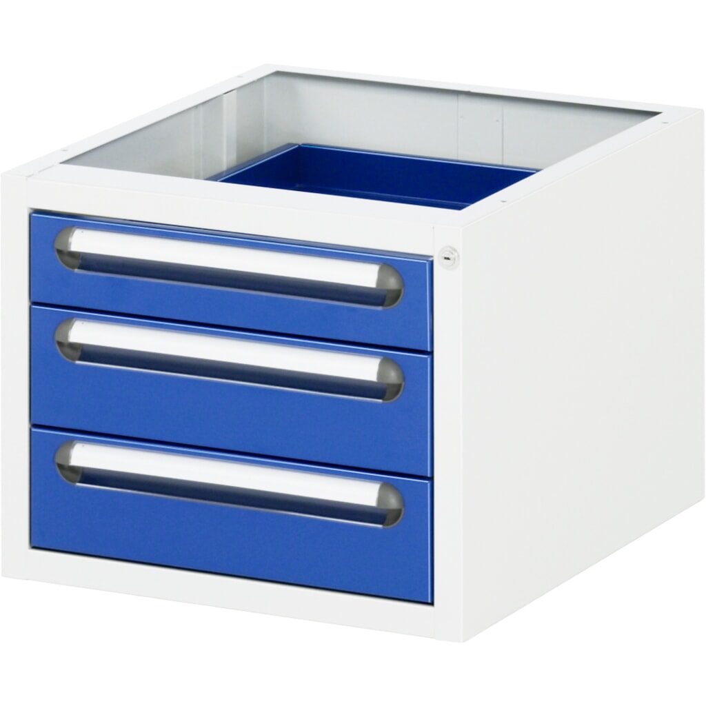 RAU Unterbau-Container für Werktisch Serie Tom, HxBxT 395 x 480 x 600 mm, mit 3 Schubladen Produktabbildung: RAU Unterbau-Container für Werktisch Serie Tom, HxBxT 395 x 480 x 600 mm, mit 3 Schubladen