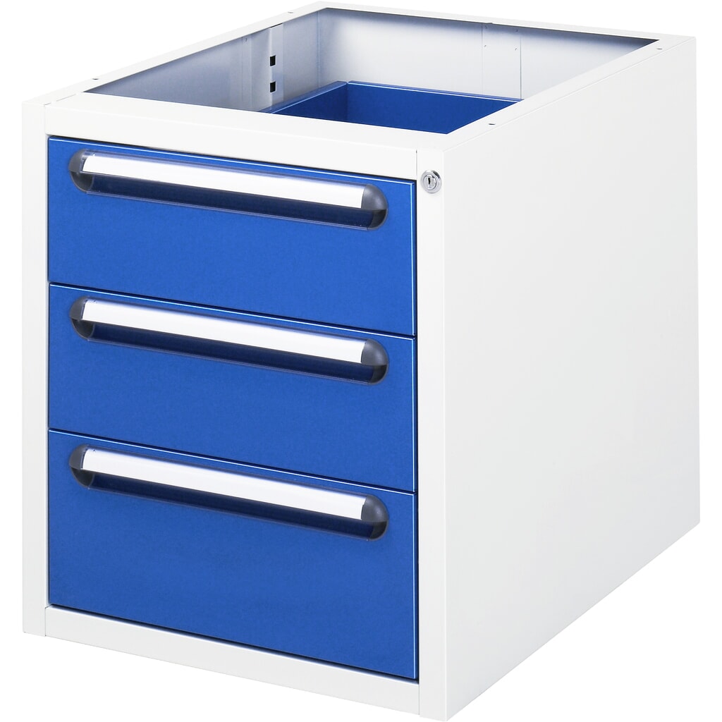 RAU Unterbau-Container für Werktisch Serie Tom, HxBxT 545 x 480 x 600 mm, mit 3 Schubladen Produktabbildung: RAU Unterbau-Container für Werktisch Serie Tom, HxBxT 545 x 480 x 600 mm, mit 3 Schubladen