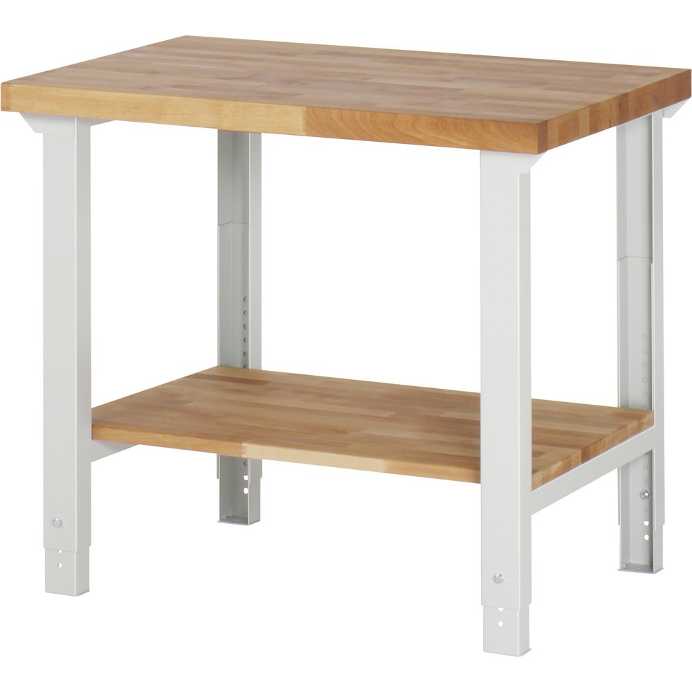 Product afbeelding: RAU werkbank serie 7000, h x b x d 790-1.140 x 1.000 x 700 mm, legbord onderaan