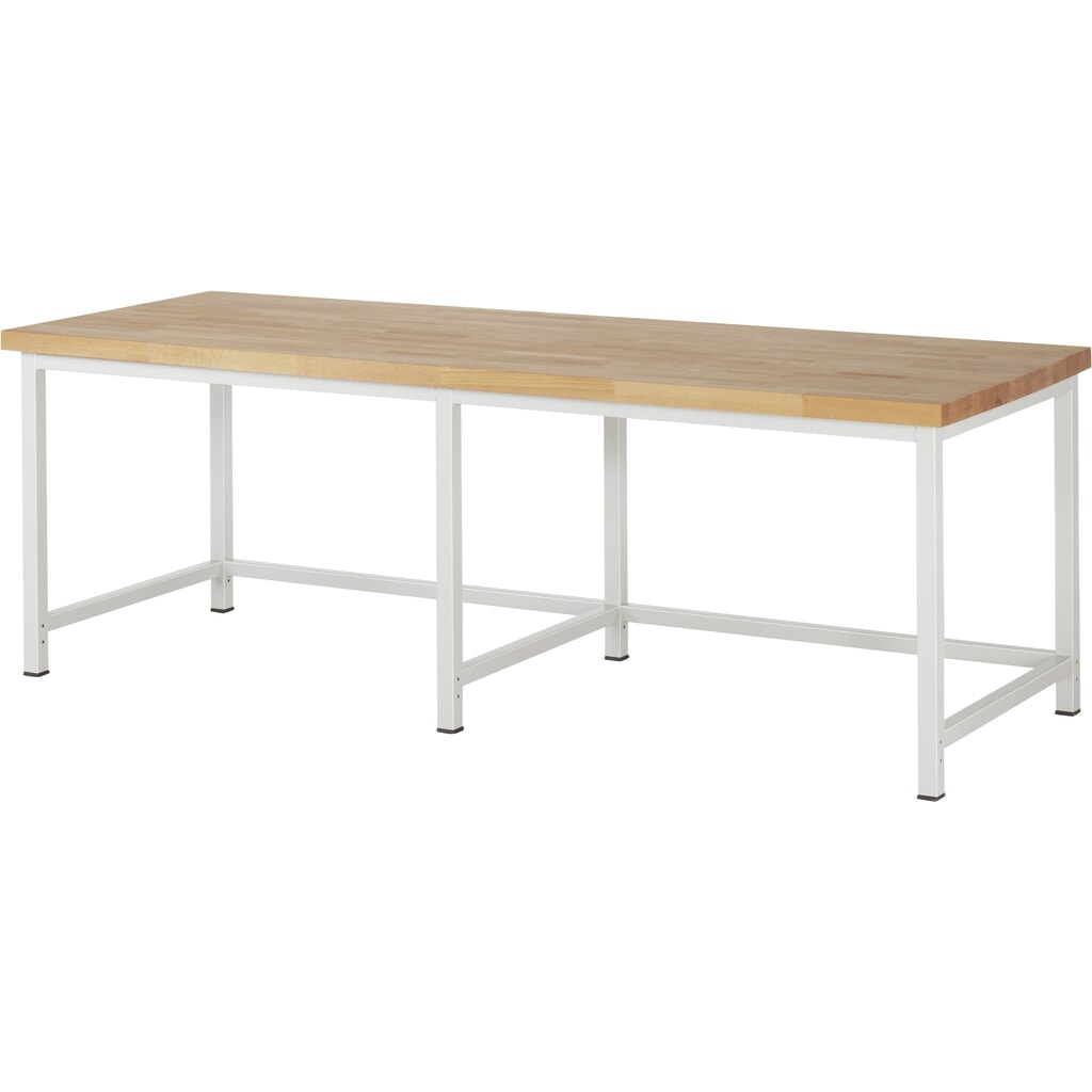 RAU Werkbank Serie 8000, HxBxT 840-1.040 x 2.500 x 900 mm Produktabbildung: RAU Werkbank Serie 8000, HxBxT 840-1.040 x 2.500 x 900 mm