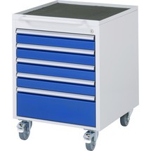 Produktabbildung Nr. 1: RAU Roll-Container Serie 7000, HxBxT 745 x 580 x 650 mm, mit 5 Schubladen