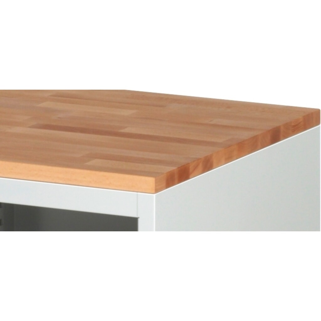 RAU Werkstattwagen Serie 7000, HxBxT 795 x 580 x 650 mm, 3 x 90%-Auszug-Schubladen 3 x 180 mm, Arbeitsplatte Buche Produktabbildung Nr. 4: RAU Werkstattwagen Serie 7000, HxBxT 795 x 580 x 650 mm, 3 x 90%-Auszug-Schubladen 3 x 180 mm, Arbeitsplatte Buche