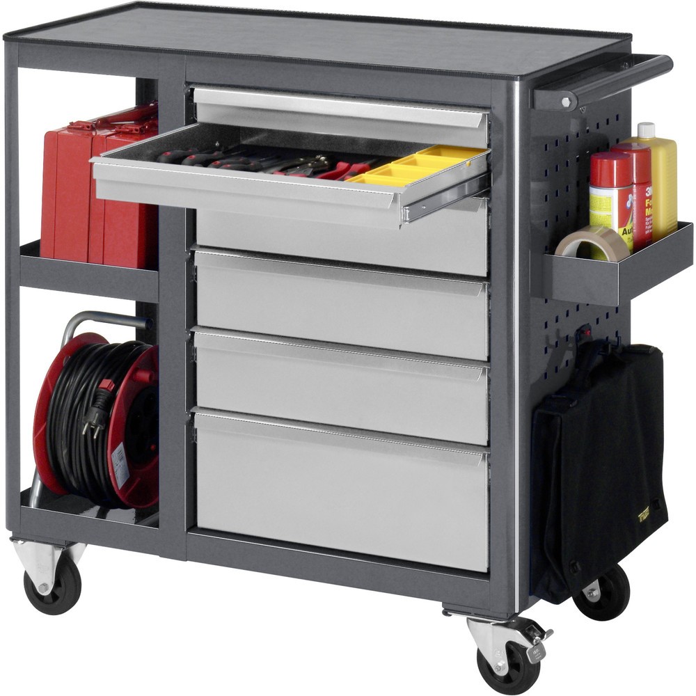 Produktabbildung Nr. 4: RAU Werkstattwagen, HxBxT 950 x 960 x 450 mm, 6 Schubladen, Arbeitsplatte ABS