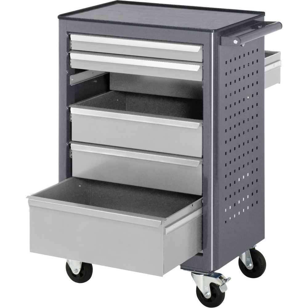 Produktabbildung Nr. 3: RAU Werkstattwagen Serie adlatus, HxBxT 950 x 675 x 450 mm, 6 Schubladen, Arbeitsplatte ABS
