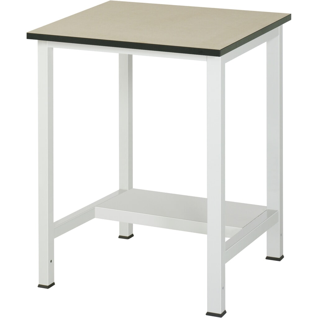 Produktabbildung: RAU Werktisch 900 mit Ablageboden Tiefe 320 mm, HxBxT 825 x 750 x 800 mm, MDF Arbeitsplatte
