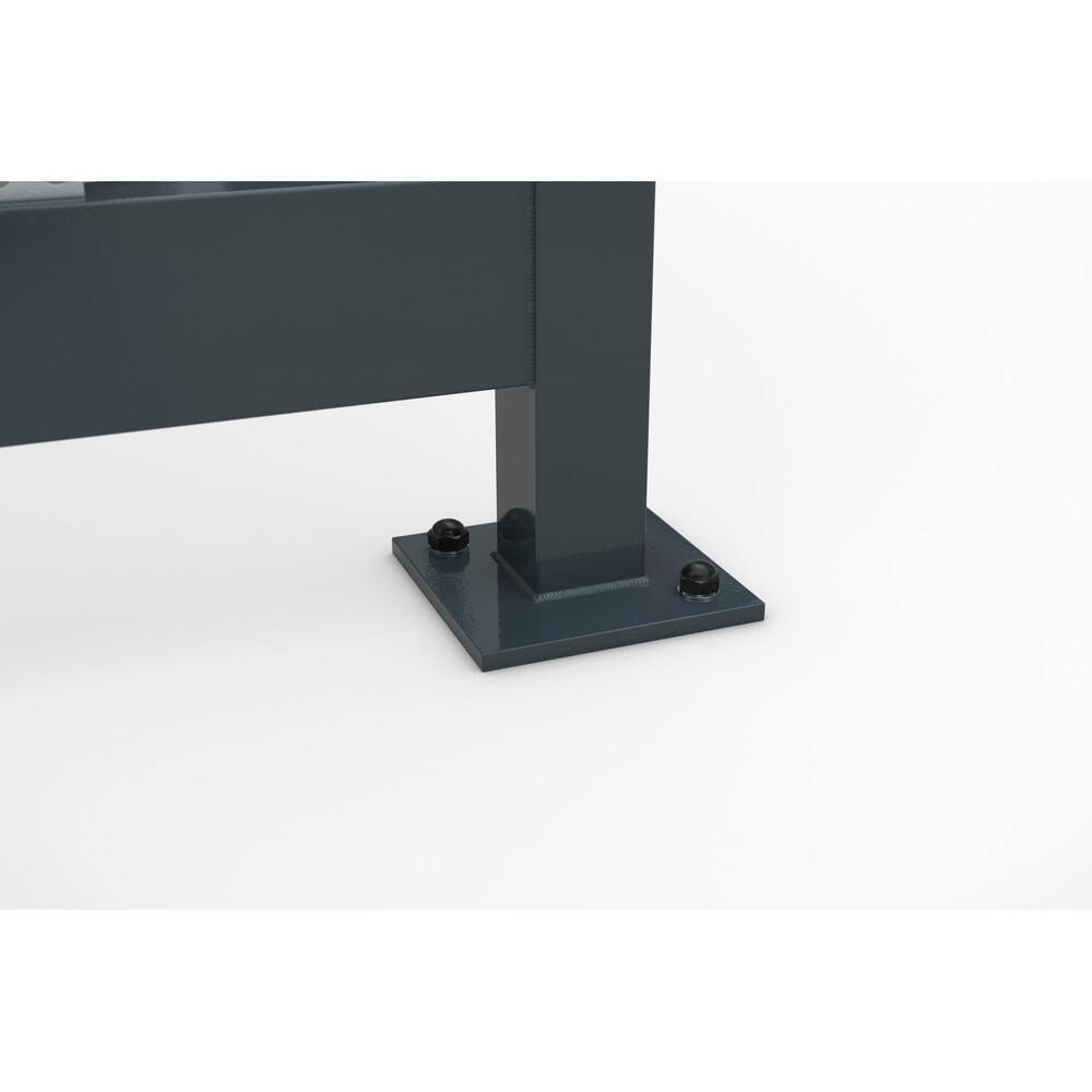 Produktabbildung Nr. 2: wsm® Raucherunterstand KÖLN ALPINE, fertig montiert, Schneelast max. 4,15 kN/m², 8 Elemente, ohne Überpflasterung, anthrazitgrau